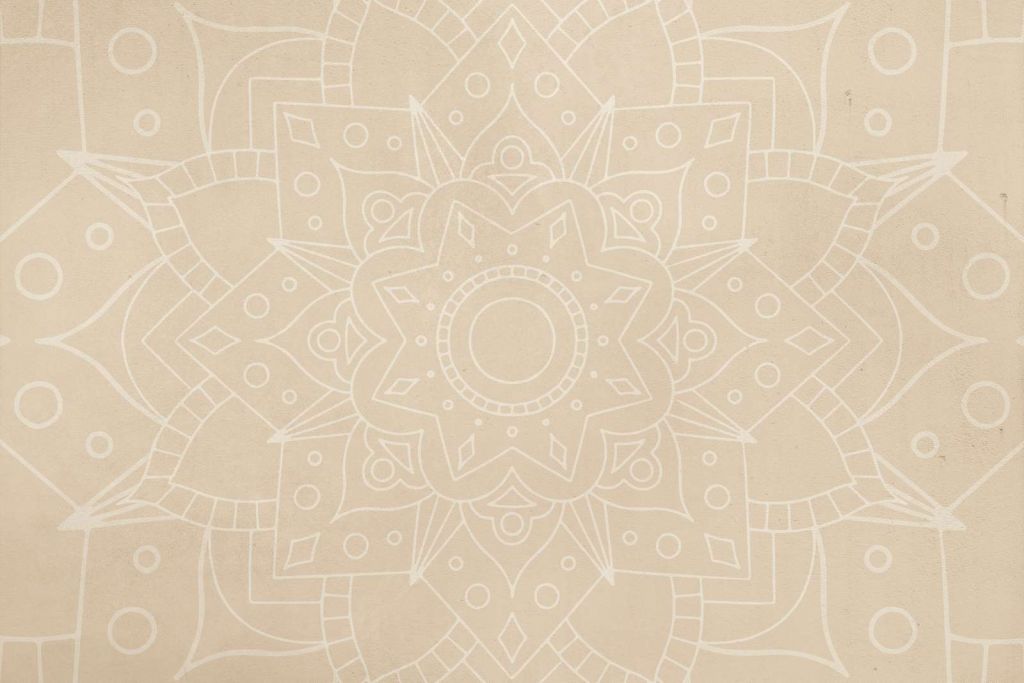 Beige Mandala Kunst