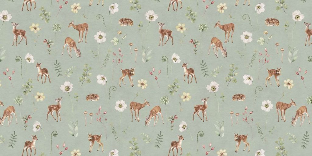 Dancing Deer - Green - 120